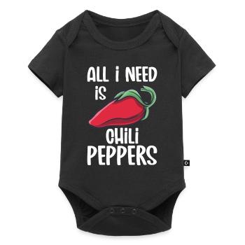 Chili pepper - Baby Premium short-sleeve bodysuit - black - Front