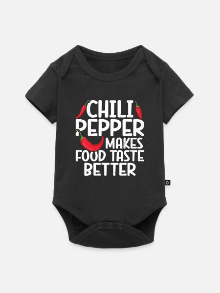 Chili-Pfeffer - Baby Premium Kurzarmbody - Schwarz