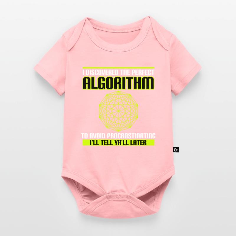Discovered Perfect Algorithm Avoid Procrastinating Baby Premium short-sleeve bodysuit