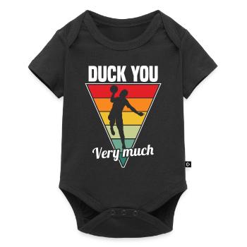 Dodgeball - Duck You Very Much - Baby Premium short-sleeve bodysuit - black - Front