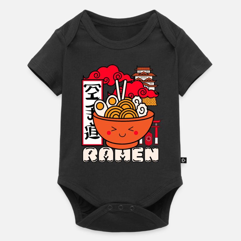 Kawaii Ramen - Body à manches courtes Premium Bébé - noir