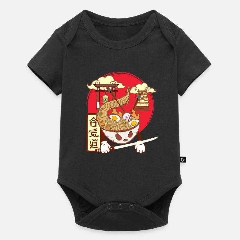 Kawaii Ramen - Body à manches courtes Premium Bébé - noir