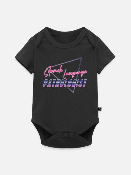 Speech Therapist Therapy Assistant - Baby Premium Kurzarmbody - Schwarz