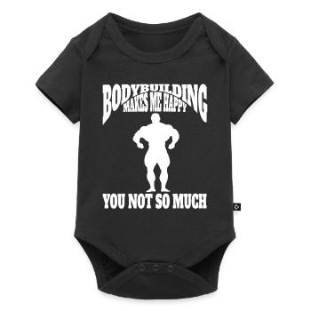 Bodybuilding Sports Fitness Sports Fitness Athletes - Baby Premium short-sleeve bodysuit - black - Front
