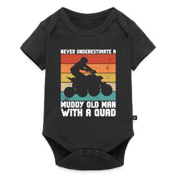Quadfahrer Quad - Baby Premium short-sleeve bodysuit - black - Front
