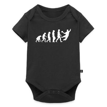 Accessoires de handball motif handball - Body à manches courtes Premium Bébé - noir - Devant
