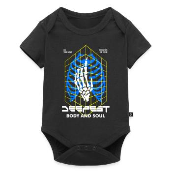 Deepest Streetwear - Baby Premium Kurzarmbody - Schwarz - Vorne