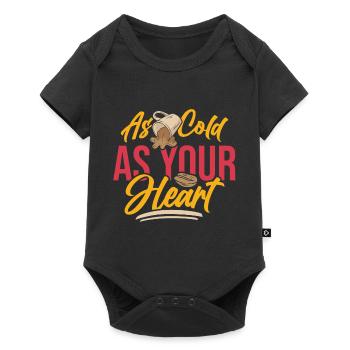 As Cold as Your Heart Coffee - Baby Premium Kurzarmbody - Schwarz - Vorne