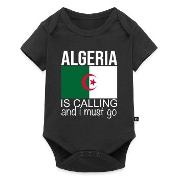 Algerien Spruch - Baby Premium Kurzarmbody - Schwarz - Vorne