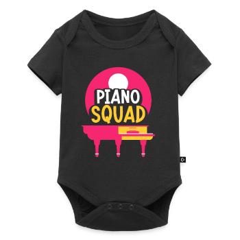 Pianiste Escouade Musicien Pianiste Piano - Body à manches courtes Premium Bébé - noir - Devant