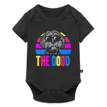 The Dood Doodle Labradoodle Goldendoodle - Baby Premium short-sleeve bodysuit - black - Front