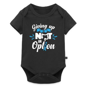 Aufgeben ist keine Option - Baby Premium Kurzarmbody - Schwarz - Vorne