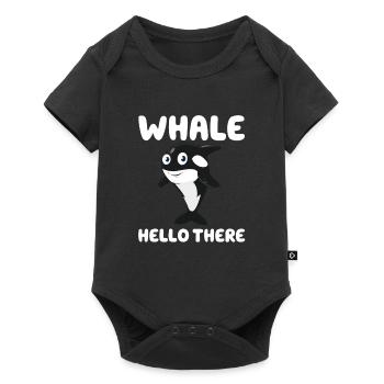 Whale Hello There - Baby Premium short-sleeve bodysuit - black - Front