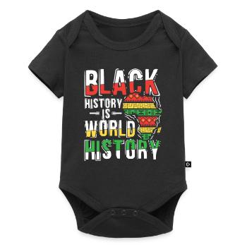 Black Histroy Month Stolz Afro Americkaner für - Baby Premium Kurzarmbody - Schwarz - Vorne