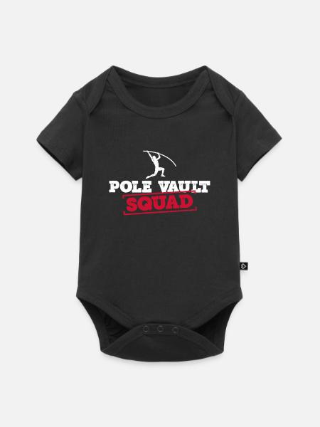 Stabhochspringen - Baby Premium Kurzarmbody - Schwarz
