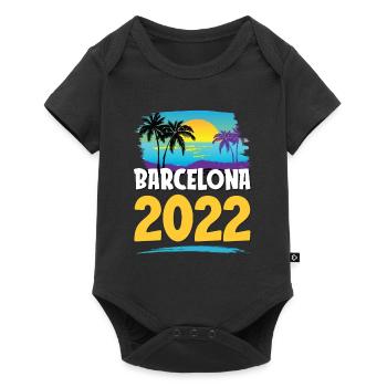 Barcelona 2023 - Baby Premium Kurzarmbody - Schwarz - Vorne
