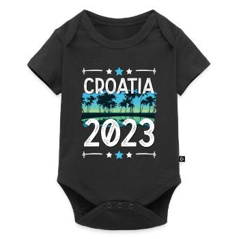 Croatia 2023 - Baby Premium short-sleeve bodysuit - black - Front