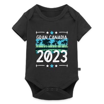 Grande Canarie 2023 (Garantie du prix le plus bas) - Body à manches courtes Premium Bébé - noir - Devant