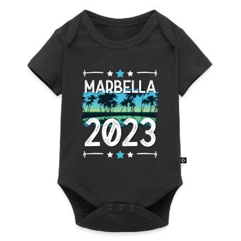 Marbella 2023 - Body à manches courtes Premium Bébé - noir - Devant
