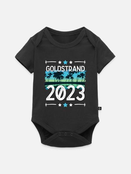 Goldstrand 2023 - Baby Premium Kurzarmbody - Schwarz
