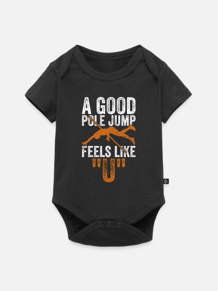 Stabhochspringer Stabhochspringen - Baby Premium Kurzarmbody - Schwarz