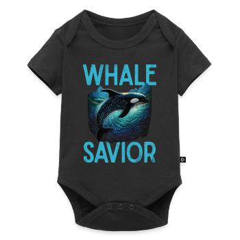 Killer whale killer whale watching Orca whale watching - Baby Premium short-sleeve bodysuit - black - Front