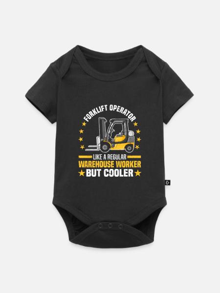 Gabelstaplerfahrer Geschenke Gabelstabler - Baby Premium Kurzarmbody - Schwarz