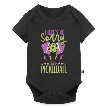 Pickleball Player Pickleball Paddle Pickleball - Baby Premium Kurzarmbody - Schwarz - Vorne