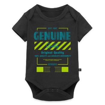 Genuine Streetwear - Baby Premium Kurzarmbody - Schwarz - Vorne