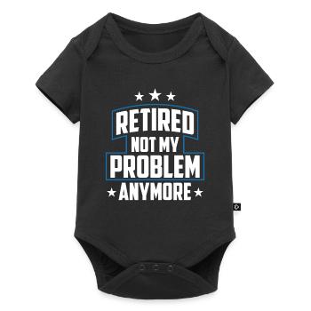 À la retraite, ce n’est plus mon problème policier - Body à manches courtes Premium Bébé - noir - Devant