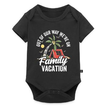 À l’écart Nous sommes en famille de vacances en famille - Body à manches courtes Premium Bébé - noir - Devant