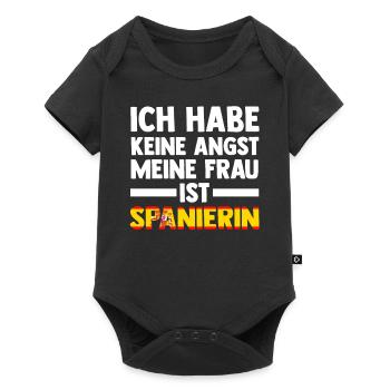 Spanisch Spanier Spanien - Baby Premium Kurzarmbody - Schwarz - Vorne