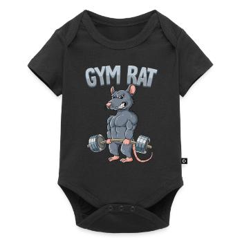 Gym Rat Bodybuilding Fitness Gym - Baby Premium short-sleeve bodysuit - black - Front