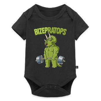 Bizepratops Triceratops Bodybuilding Fitness Gym - Baby Premium short-sleeve bodysuit - black - Front