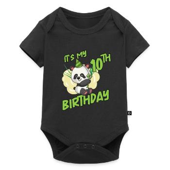 C’est mon Panda de 10 ans - Body à manches courtes Premium Bébé - noir - Devant
