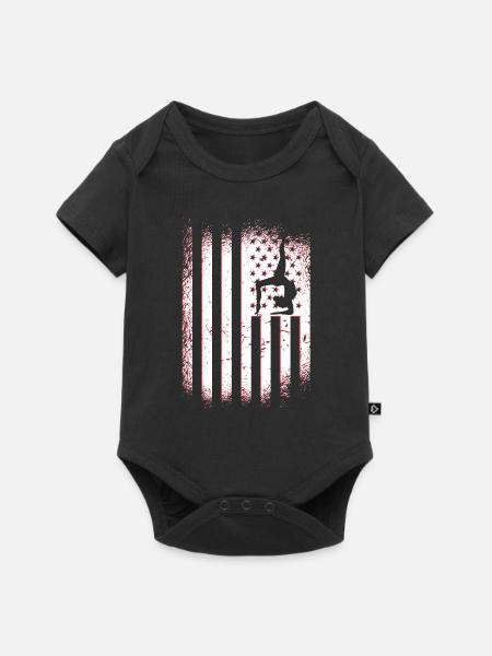 Stolpern - Baby Premium Kurzarmbody - Schwarz