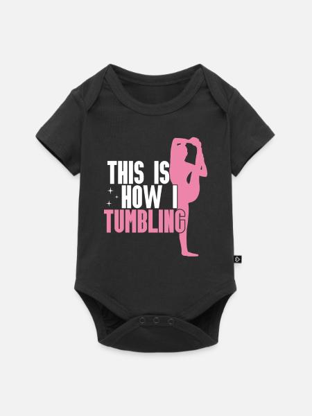 Stolpern - Baby Premium Kurzarmbody - Schwarz