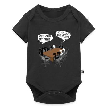 Klarinette Player Orchestra Musiker - Baby Premium Kurzarmbody - Schwarz - Vorne