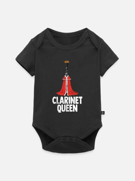 Klarinette Player Orchestra Musiker - Baby Premium Kurzarmbody - Schwarz