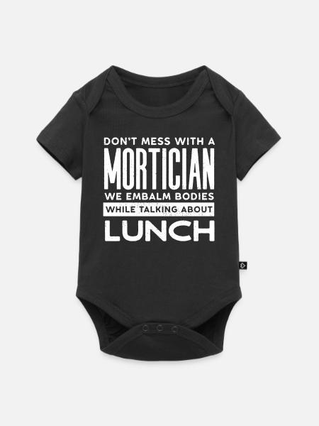 Leichenhalter, Undertaker, Bestattungsunternehmen - Baby Premium Kurzarmbody - Schwarz