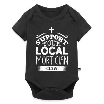 Corpse Keepers, Undertakers, Funeral Homes - Baby Premium short-sleeve bodysuit - black - Front