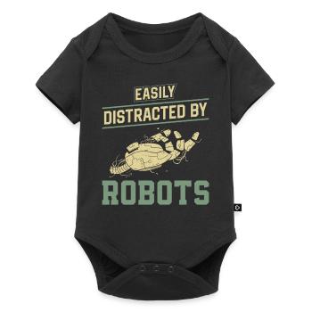 Ingénieur robotique robotique facilement - Body à manches courtes Premium Bébé - noir - Devant