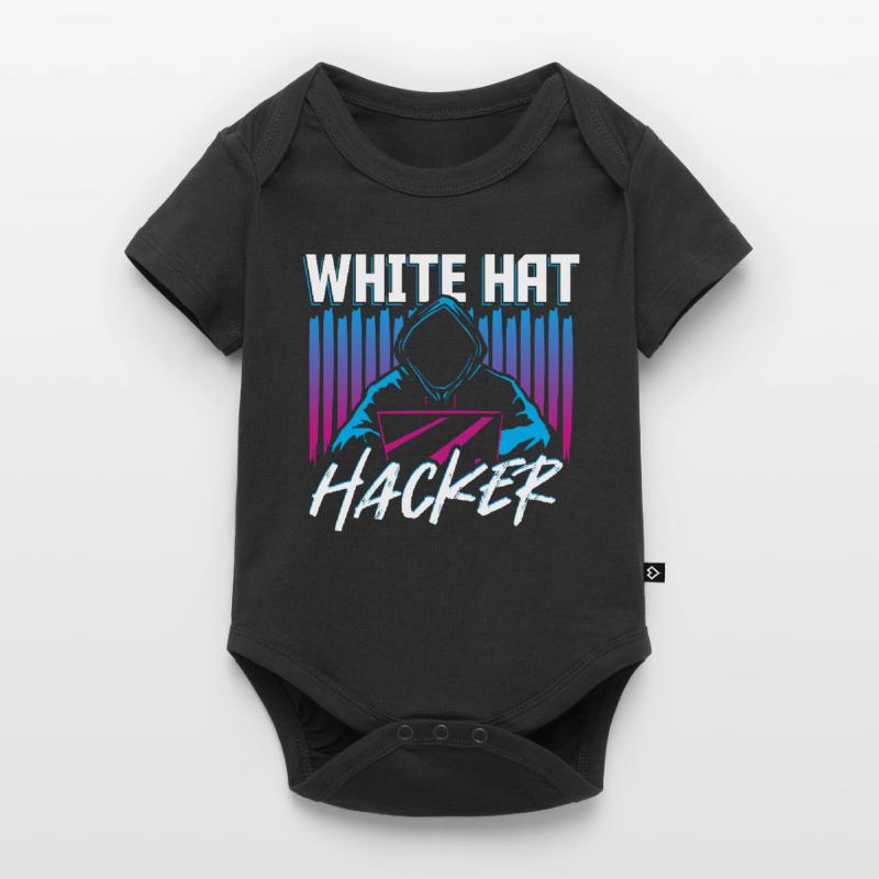 White Hat Hacker Hacking Internet Network Baby Premium Kurzarmbody