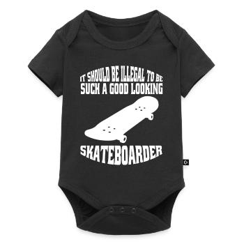 Skateboarding Skater Skateboard Skating Skate Fan - Baby Premium short-sleeve bodysuit - black - Front