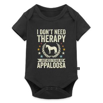 Need No Therapy - Appaloosa - Baby Premium short-sleeve bodysuit - black - Front
