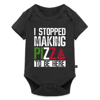 Pizza Pizzabäcker Pizzaolo - Baby Premium short-sleeve bodysuit - black - Front