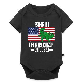 Us Citizen 2023 Shirt, US Citizenship Gift For Boy - Baby Premium short-sleeve bodysuit - black - Front
