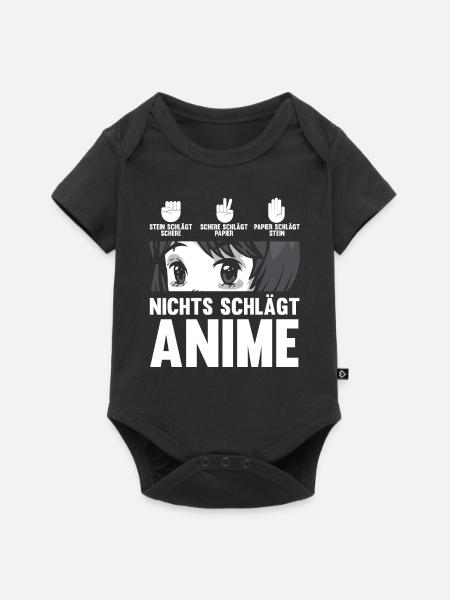 Anime - Baby Premium Kurzarmbody - Schwarz