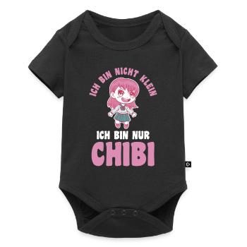 Ich bin nicht klein ich bin nur chibiAnime - Baby Premium Kurzarmbody - Schwarz - Vorne