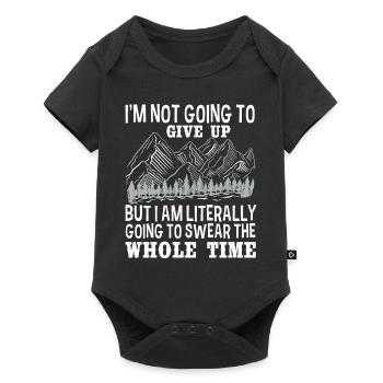 Lustige Wandergeschenkeaussage - Baby Premium Kurzarmbody - Schwarz - Vorne